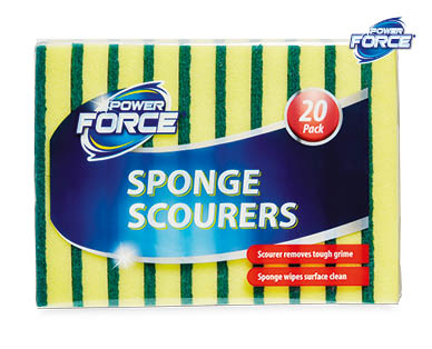 Sponge Scourers 20pk or Cleaning Erasers 8pk