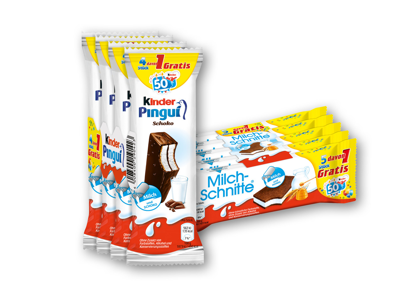 KINDER Mælkesnitte eller Pinguí