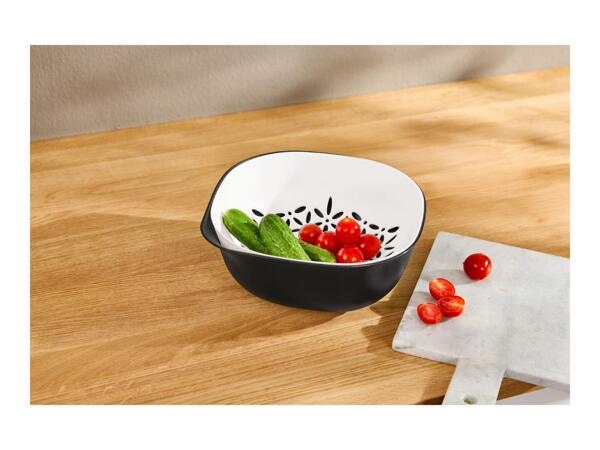 Silvercrest Black & White Colander Set - 2 Pieces