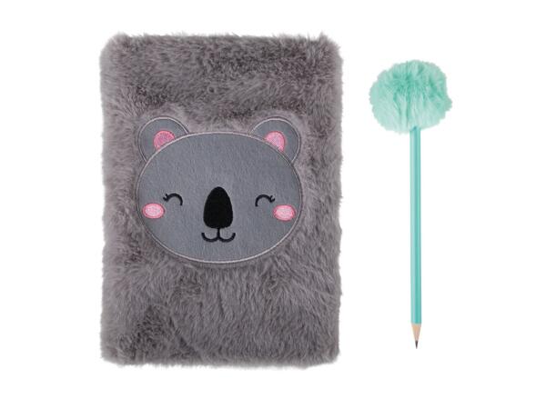 United Office A5 Notebook with Fluffy Cover