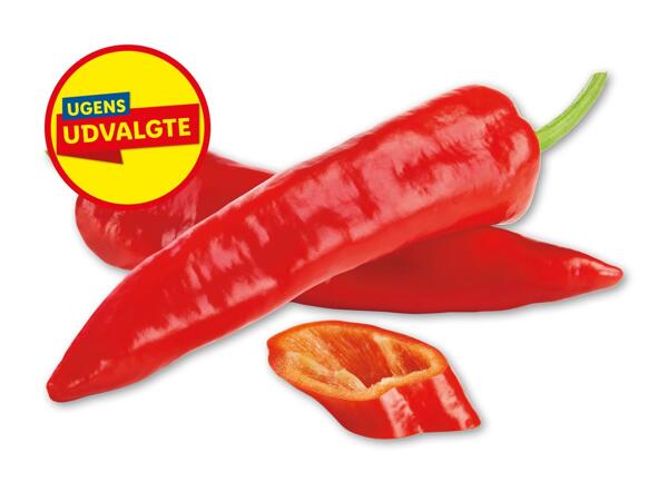 Rød snackpeber