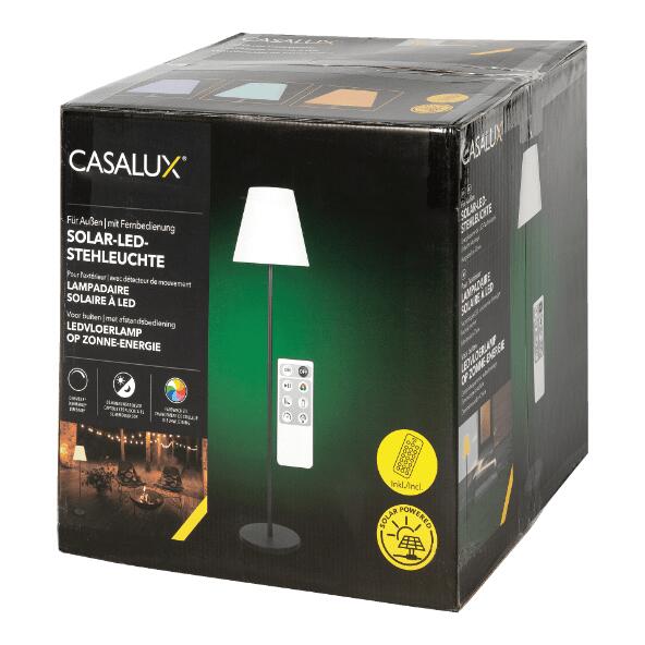 CASALUX(R) Solarbetriebene LED-Stehleuchte