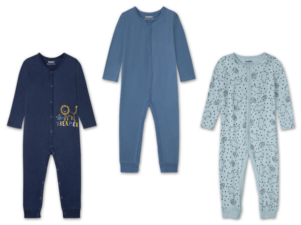 Baby Schlafoverall, 3 Stück