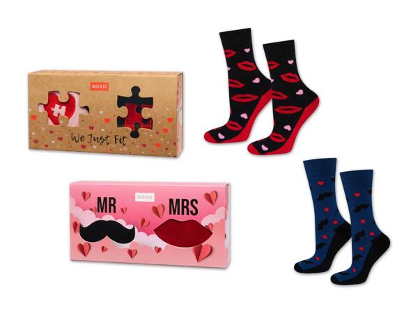 Socken Geschenkbox, 2 Paar