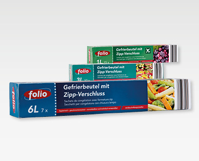 Sacs de congélation avec zip FOLIO