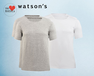 WE LOVE BASICS Herren-T-Shirts, Doppelpkg.