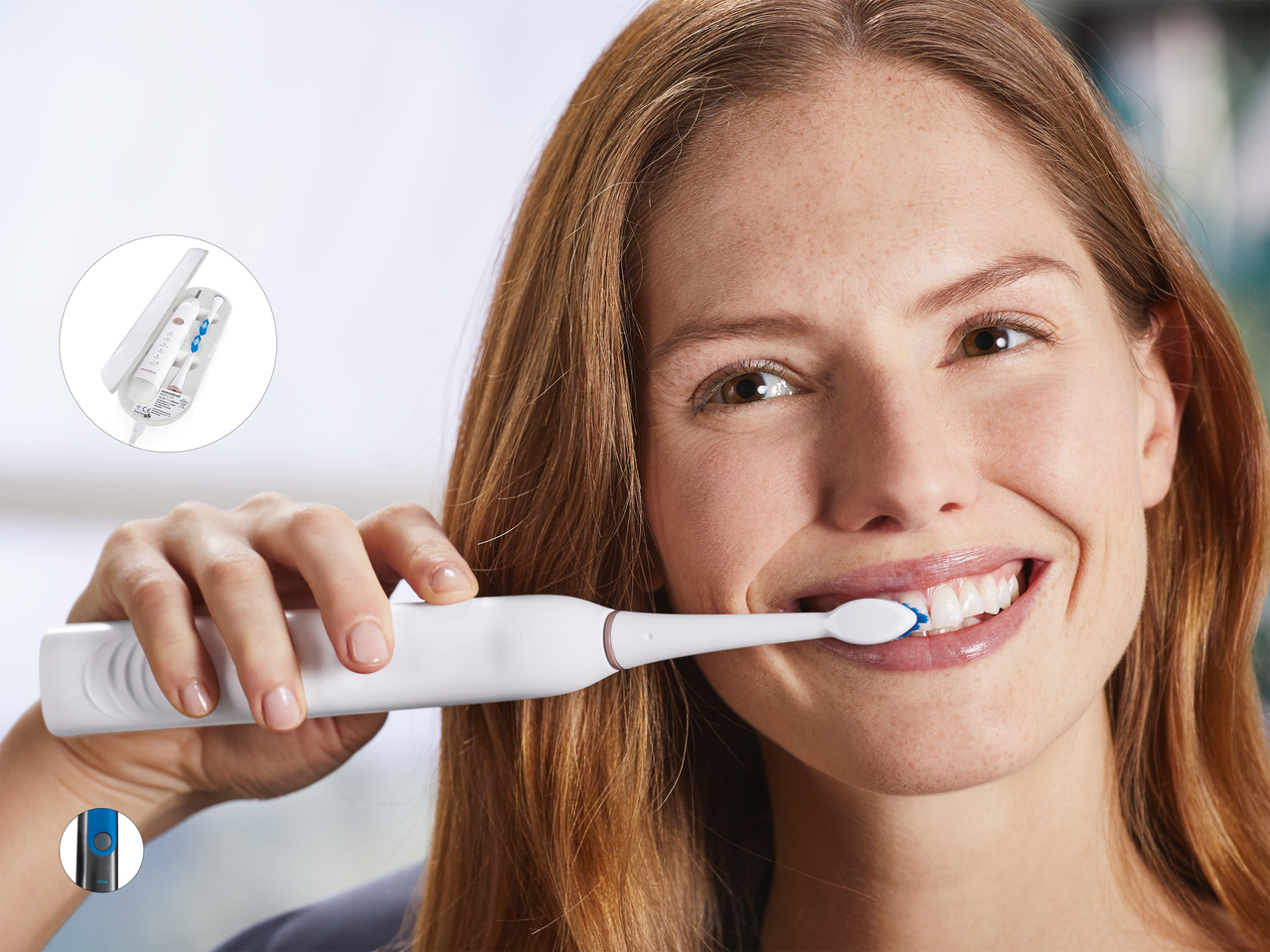 Brosse à dents à ultrasons avec socle de charge