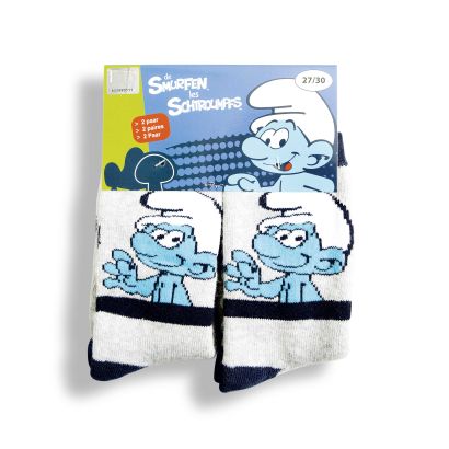 Chaussettes "Les Schtroumpfs" pour enfants, 2 paires
