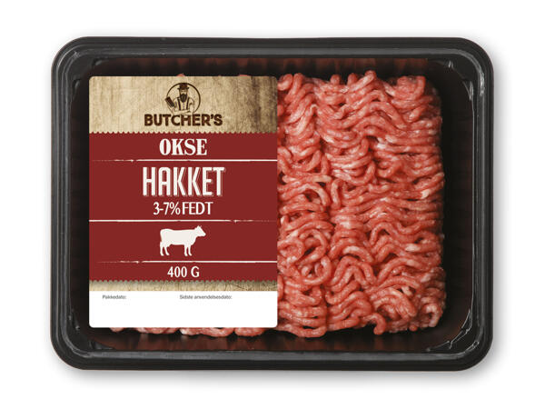 Hakket oksekød eller dansk hakket kyllingekød