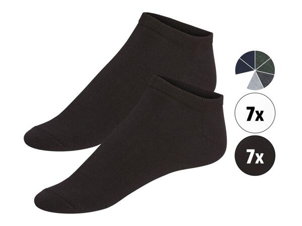 Men's trainer socks, 7 pairs