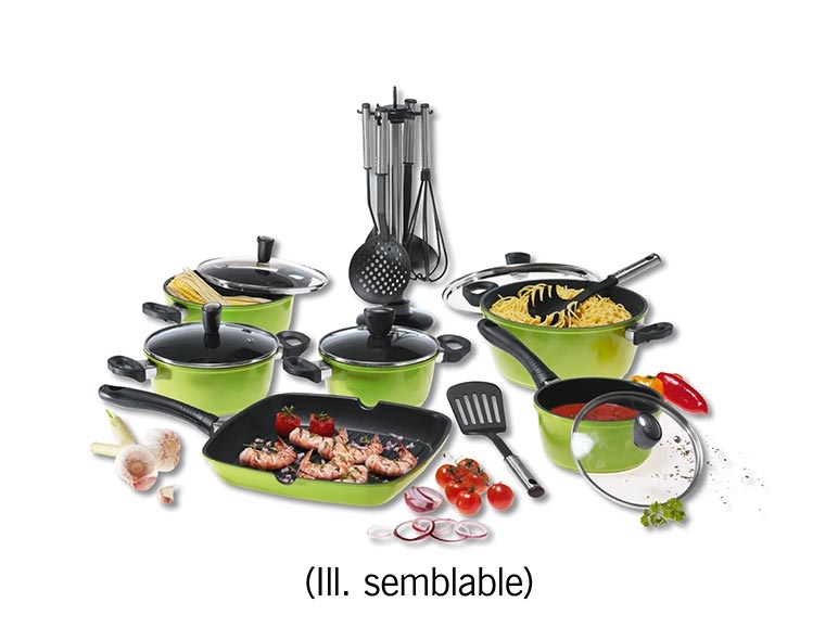 Set de poêle et casseroles, 17 pièces ***Cet article est disponible uniquement en Suisse romande.***