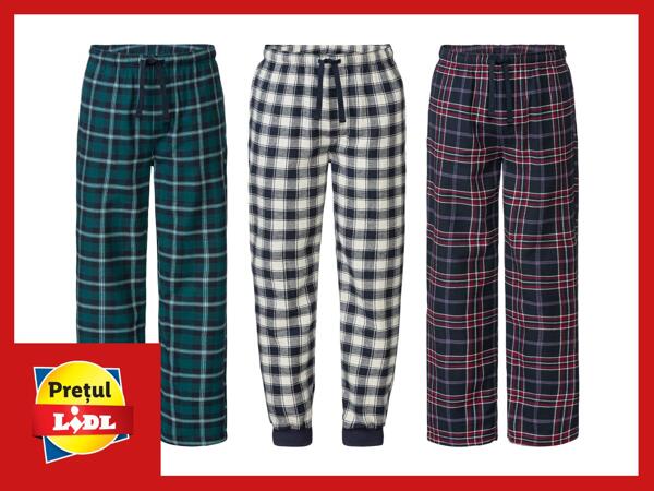 Pantaloni pijama din flanel, bărbați