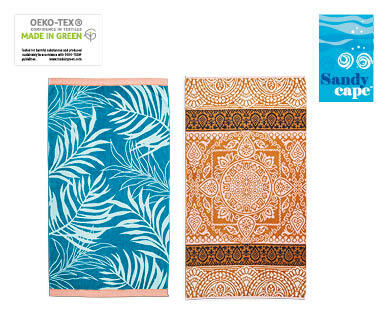 Velour Jacquard Beach Towel