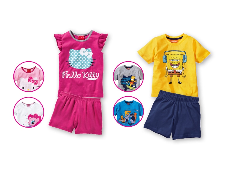 Girls' or Boys' Character Shortie Pyjamas