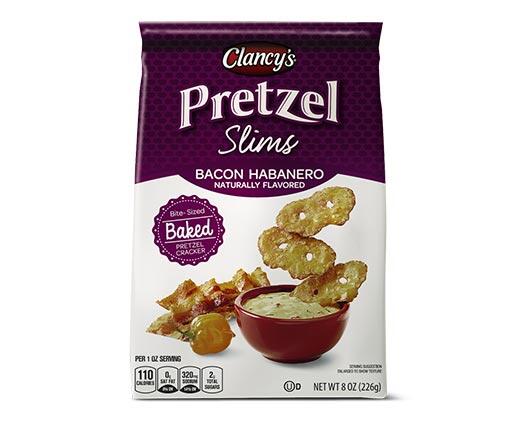 Clancy's 
 Garlic Parmesan or Bacon Habanero Pretzel Slims