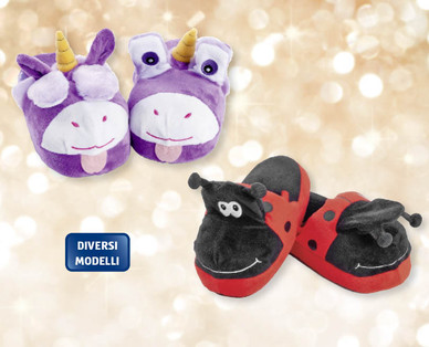 Pantofole a forma di animale KIDZ ALIVE