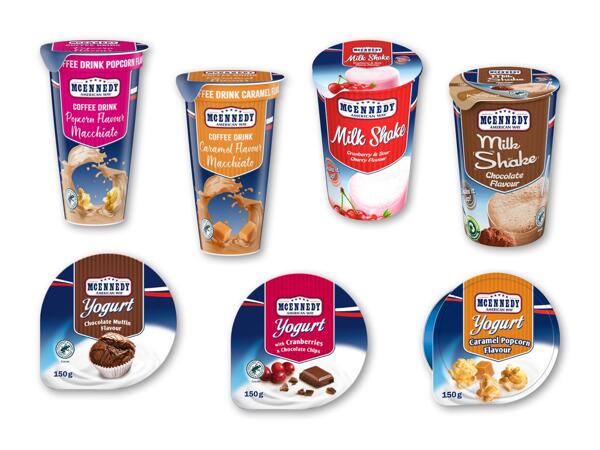 MCENNEDY Kaffedrik, milkshake med smag eller yoghurt