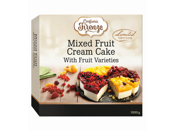 Gemischte Obstsahnetorte