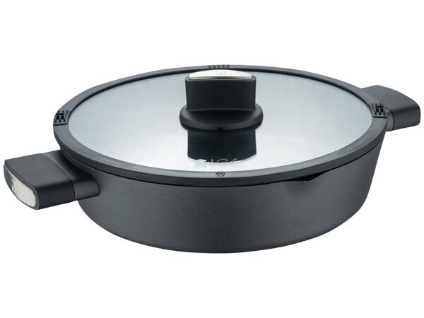MASTERPRO MĚLKÝ KASTROL S POKLICÍ Z KOVANÉHO HLINÍKU