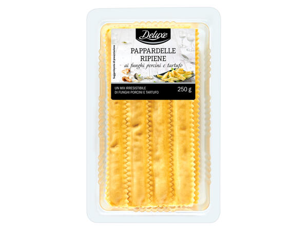 Pappardelle with a Porcini Mushroom and Truffle Filling