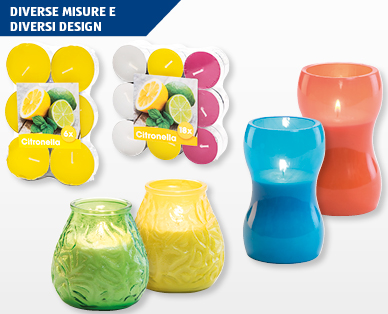 Candele alla citronella