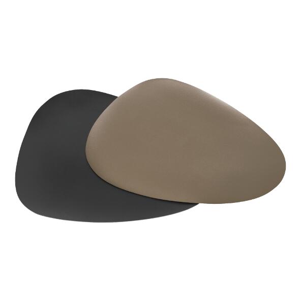 HOME CREATION(R) Sets de table métallisés aspect cuir, 2 pcs