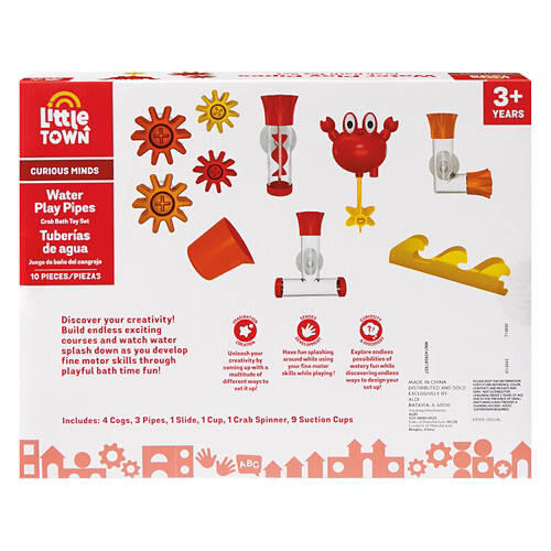 Kids Water Play Pipes Bath Toy Set - Crab