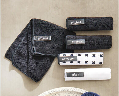 Monochrome Cleaning Cloths 5pk