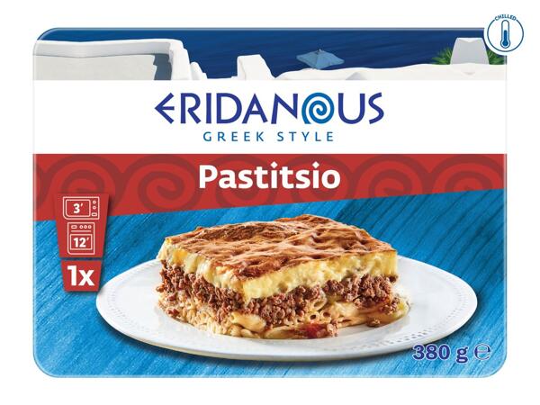Eridanous Pastitsio - Pasta Dish layered with Meat and Béchamel
