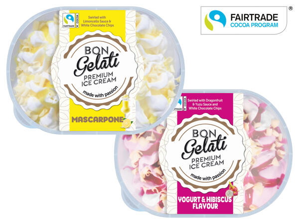 Gestrudeltes Eis