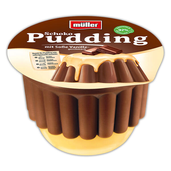 Pudding mit Soße
