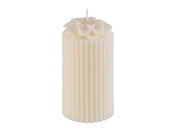 Livarno Home Pillar Candle - Cream