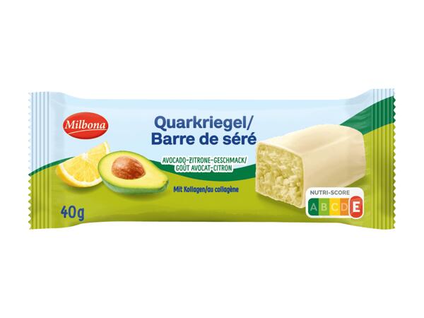 Barre de séré à l'avocat et au citron