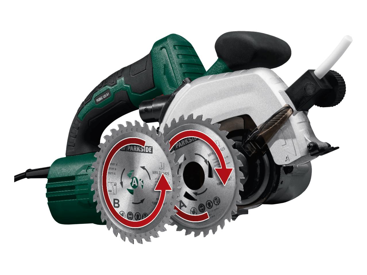 PARKSIDE 1200W Counter Rotating Twin Blade Circular Saw