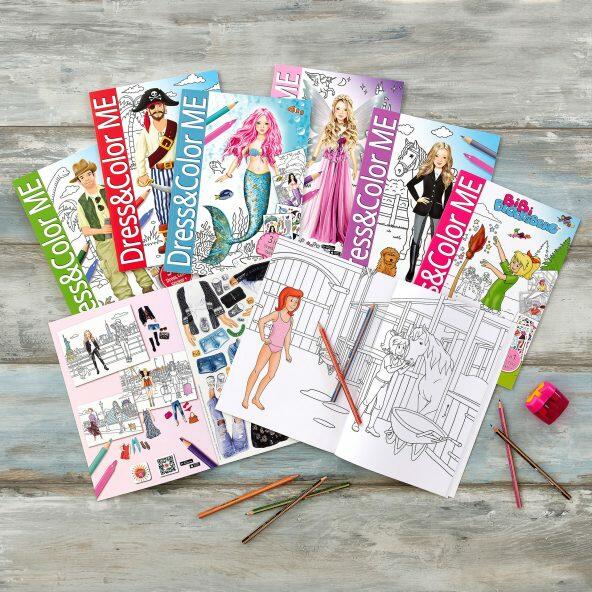 DRESS & COLOR ME 	 				Male-/stickerbog