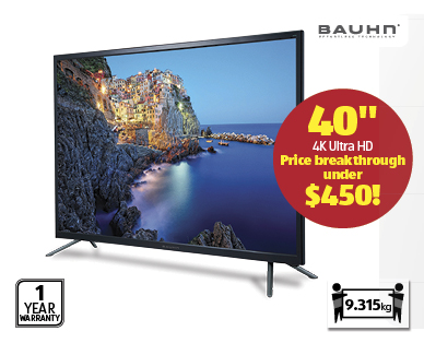 40"/101cm Ultra HD 4K TV