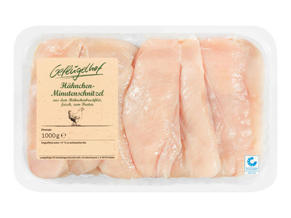 Frisches Hendl Minutenschnitzel