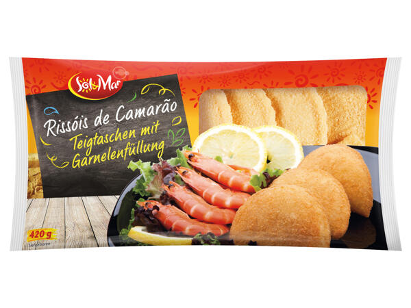 Teigtaschen mit Garnelenfüllung