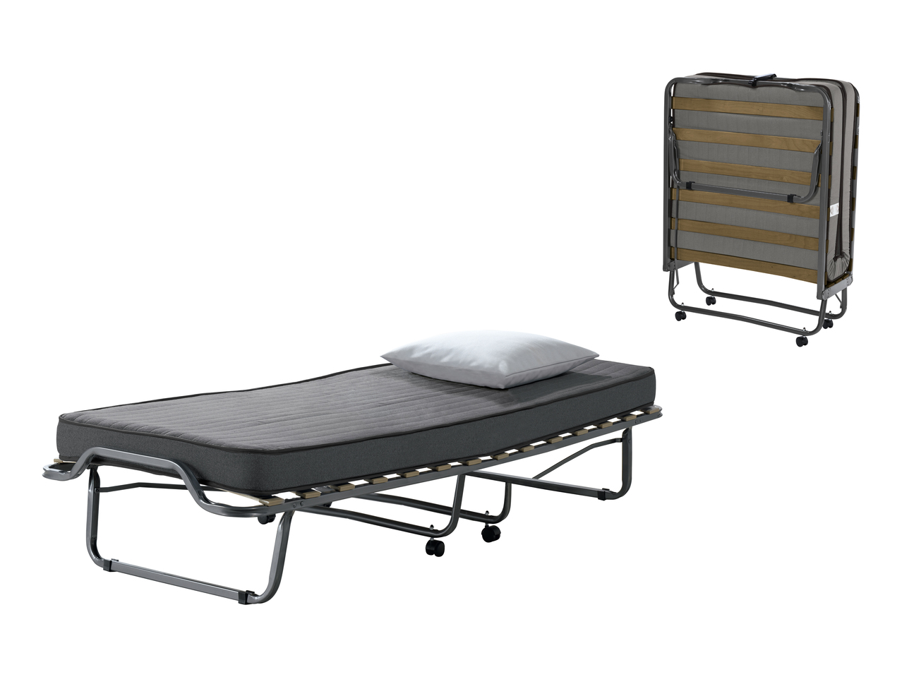 LEISUIT Letto Pieghevole Portatile Con Materasso Memory Foam 7,6 Cm – Per Ospiti, Ufficio, Campeggio, 190x78 Cm
