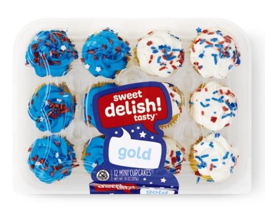 Delish! 
 Patriotic Mini Cupcakes
