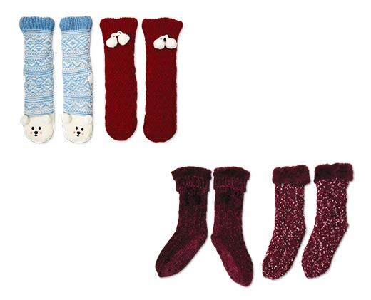 Serra 
 Ladies' Chunky Knit Slipper Socks