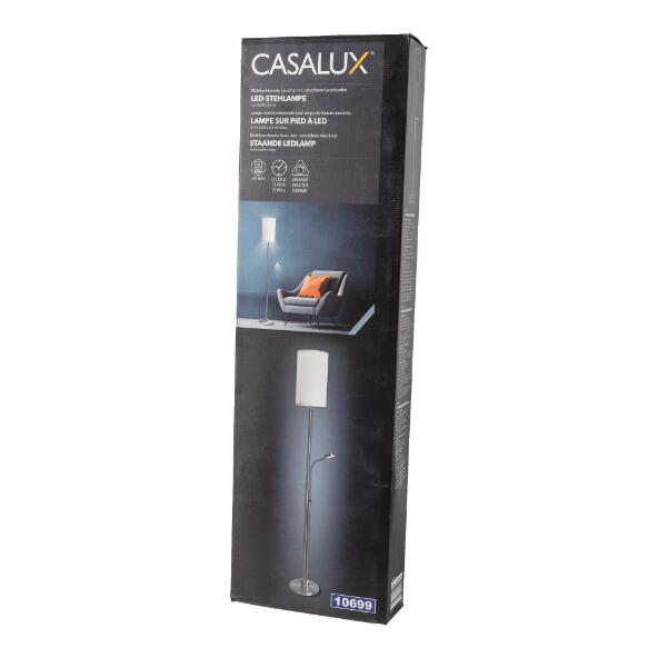 CASALUX(R) 				Lampadaire LED avec bras de lecture