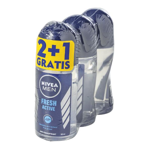 Nivea roll-on-deodorant, 3 st.