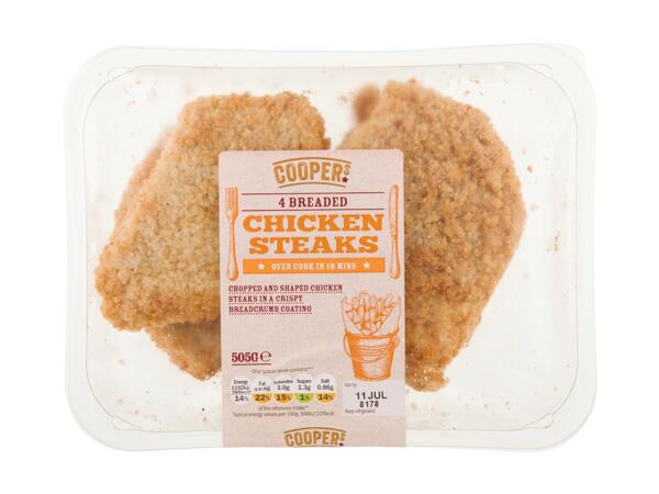 Breaded Chicken Steaks