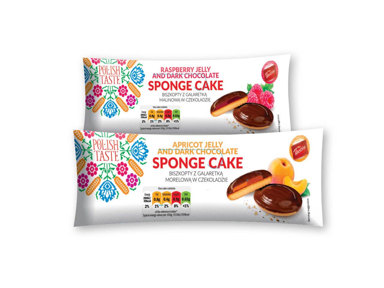 POLISH TASTE Apricot/Raspberry Soft Cakes