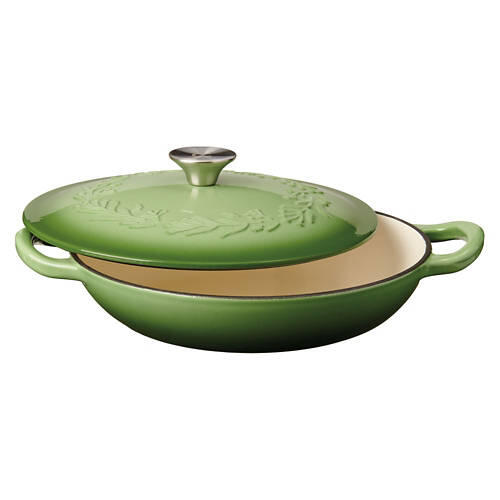 2 Quart Holiday Cast Iron Braiser