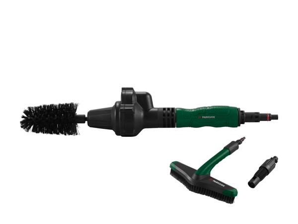 Brosse pour jantes/brosse plate/tuyau d'aspiration pour nettoyeur haute pression (action valable uniquement en Suisse alémanique)