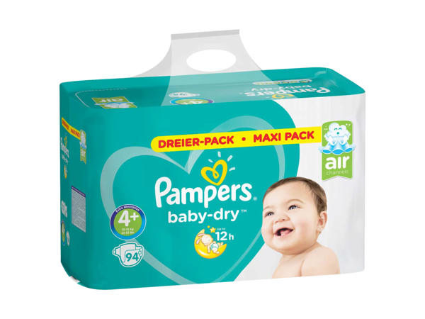Couches Pampers baby-dry taille 4+