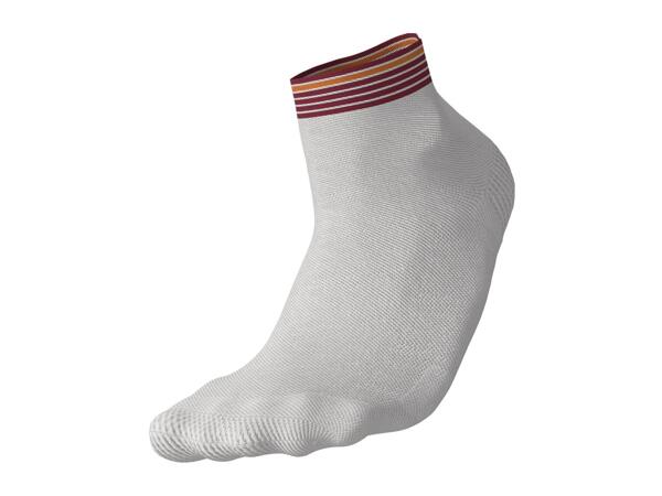 CRIVIT Adults' Black & White Cycling Socks - 2 Pairs