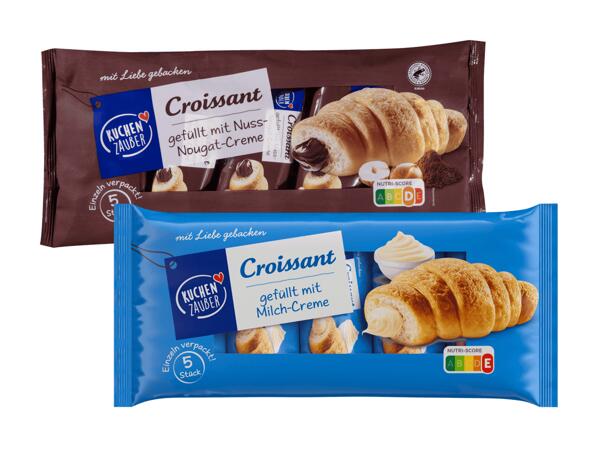 Croissants mit Cremefüllung